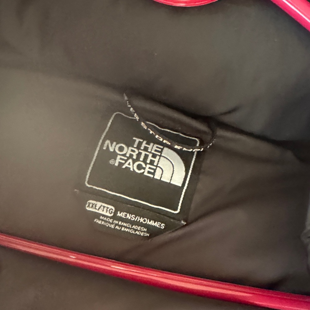 The North Face Dark Gray Hooded Puffer Coat - Picture 3 of 3